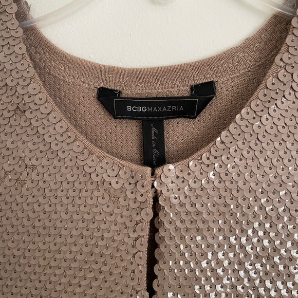 BCBG Sequin Crop Top - Picture 2 of 4